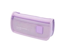 Estuche De Lapices Para Estudiantes Con Gran Capacidad Organizador De Utensilios Escolares Morado