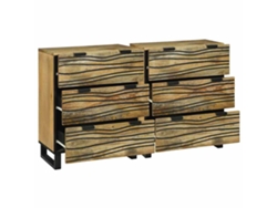 Maison Exclusive - Juego De Aparador 2 Pcs Natural 120 X 33,5 X 75 Cm