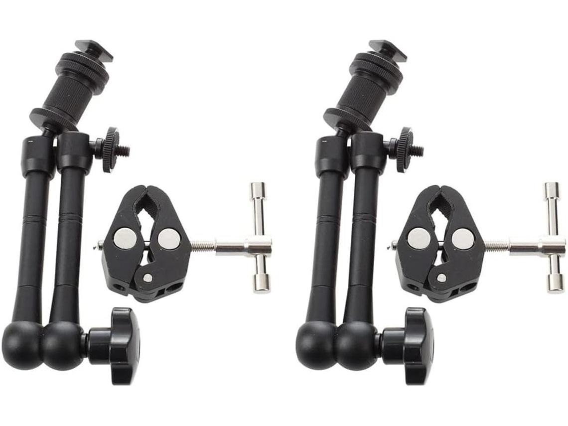 2 X 11 Pulgadas Brazo Mágico Con Articulación De Fricción Super Clamp Crab Grip Para Dslr