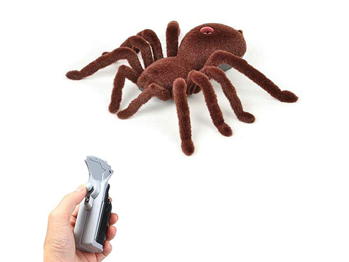 Ats-juguete De Araña Peluda Creepy Suave Y Escalofriante Con Control Remoto, Regalo Para Niños
