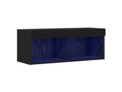 Maison Exclusive - Conjunto De Mueble De Tv Roble Negro 80 X 30 X 30 Cm