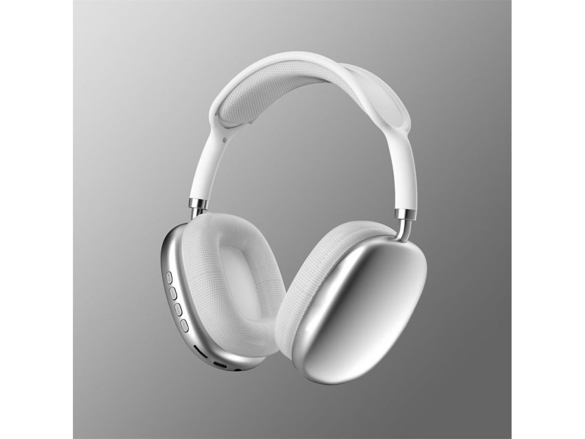 Auscultadores Bluetooth P9 Pro Max Sem Fio Com Microfone Com Cancelamento De Ruído Estéreo Hi Fi Gaming Branco 