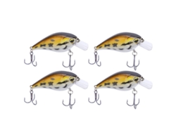 Danu26-4 Piezas Señuelo Artificial Minnow Crank Rock De Plástico Accesorio De Pesca 2