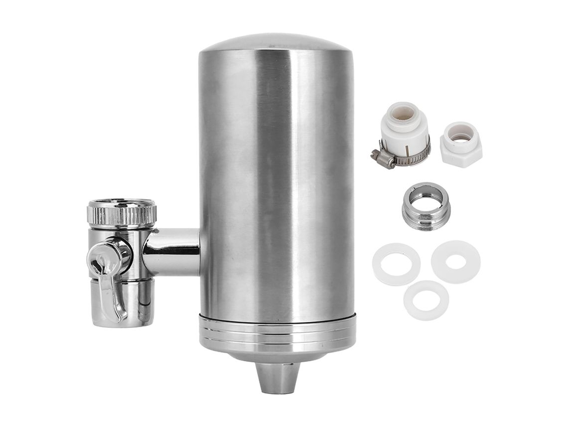 Purificador de agua con filtro de acero inoxidable para grifo que reduce el cloro y el plomo en la cocina.