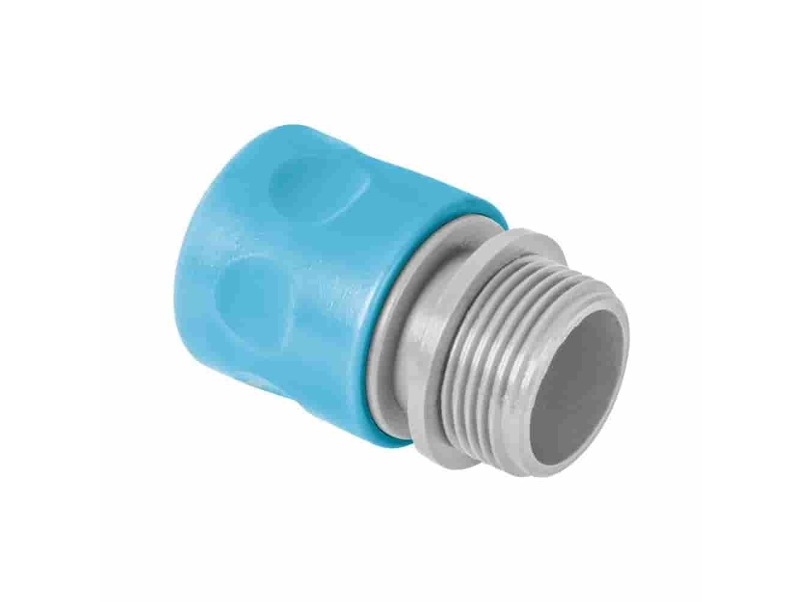 Conector rápido de 3/4 con rosca macho para una eficiente irrigación celular rápida