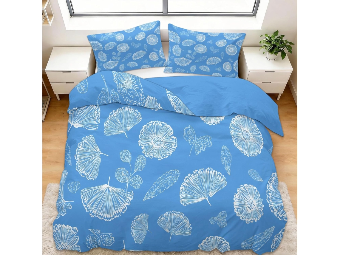 Juego Ropa Cama Juego Funda Nórdica Diseño Adultos Funda Almohada 200x200 Cm 200 X 65