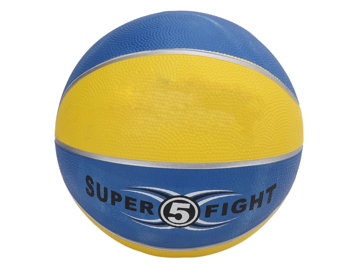 Balón De Baloncesto De Goma Tamaño 5 Para Niños Entrenamiento Y Juego Interior Exterior Azul Amarillo