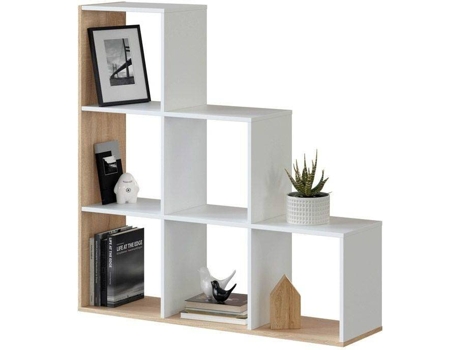 Estante HABITDESIGN Blanco Artik - Canadian (Melamina, PVC - 108 x 110 x 28 cm)