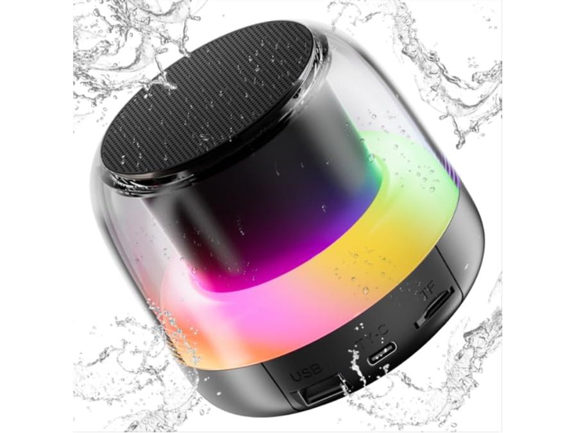 Altavoz Bluetooth (negro) - Bluetooth 5.3 - Supergraves - Resistencia Al Agua Ip7 - Ranura Para Tarjeta Tf - Emparejamiento De Dos Dispositivos