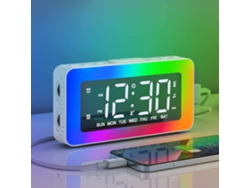 Despertador Digital Con 2 Alarmas, Reloj Digital Led Con 8 Modos De Luz, Snooze, Ayuda Para Dormir, Minutero.