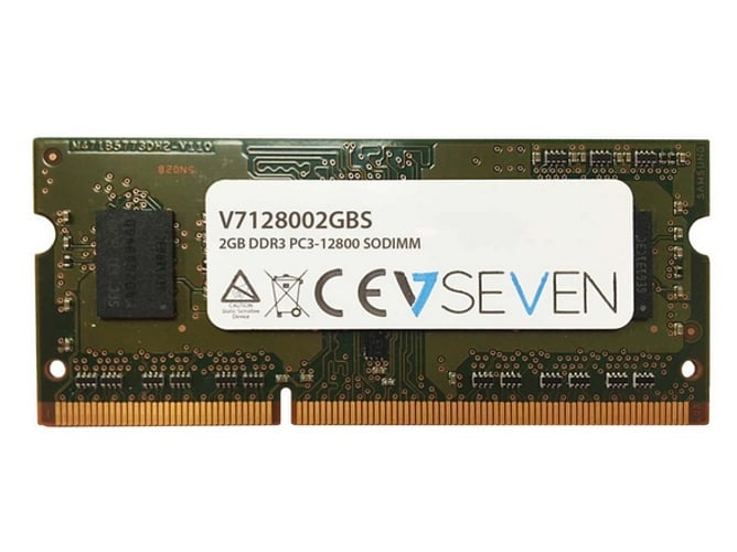 Memoria RAM DDR3 V7 V7128002GBS (1 x 2 GB - 1600 MHz - Verde)