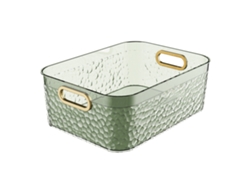 Organizador De Maquillaje De Acrílico Transparente De Gran Capacidad Para Tocador, De Lujo, Ligero, Verde Claro.