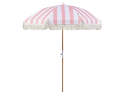 Sombrilla de jardín BELIANI Mondello de Poliéster Rosa 150x150x210