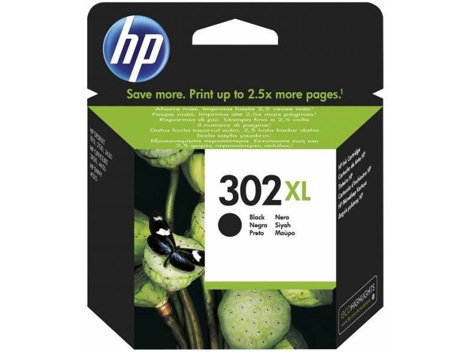 Cartucho F6U68AE tinta original (HP 302 XL Negro)