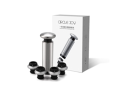 Parafuso De Vácuo Para Garrafa De Vinho Circlejoy Selador Frescor Mantenedor De Vinho Aço Inox 4 Parafusos