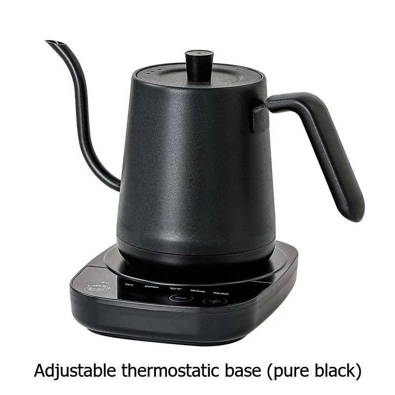 (versión Mejorada - Negro 110v) Cafetera Eléctrica De 800 Ml, Hervidor De Agua, Acero Inoxidable