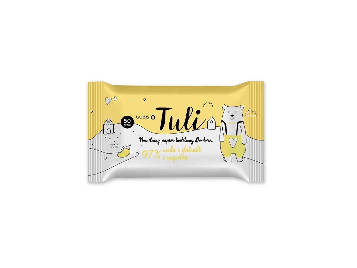 Papel higiénico infantil Luba Tuli con funda, 50 unidades