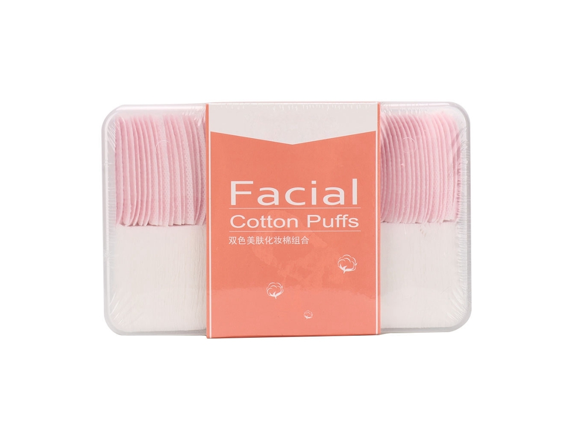 Discos de algodón para el cuidado de la piel, limpieza facial y desmaquillado.