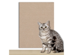 Protector Antiarañazos Para Gatos Con Base Autoadhesiva, 30x300cm. Protege Sofás, Suelos Y Sillas De Arañazos. Digitallab (caqui)