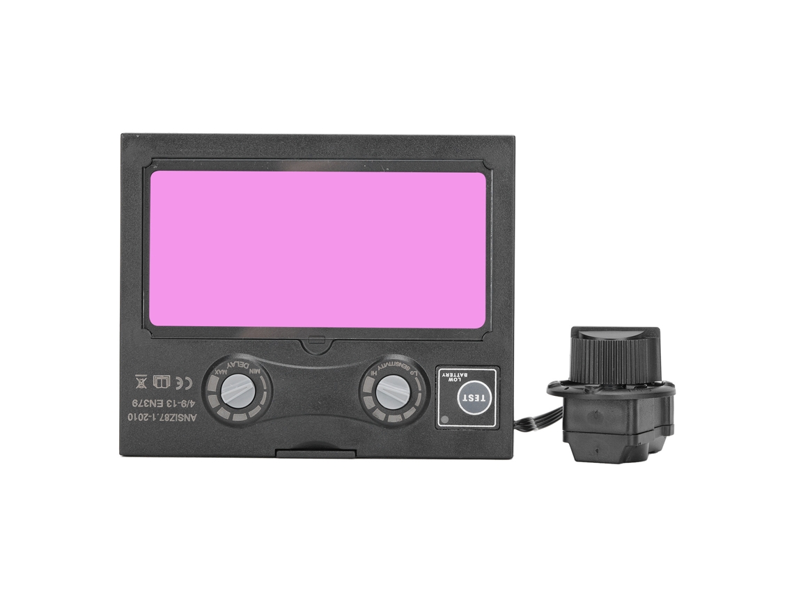 Lente de soldadura solar autooscure con sonda de sensor de arco de alta sensibilidad y filtro de protección UV/IR.