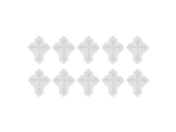 10 Moldes De Silicona En Forma De Cruz Para Manualidades Y Colgantes Decorativos.