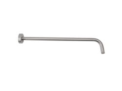 Brazo de ducha NPT1/2 de acero inoxidable para montaje en pared, brazo de extensión de ducha oculto con brida cepillada