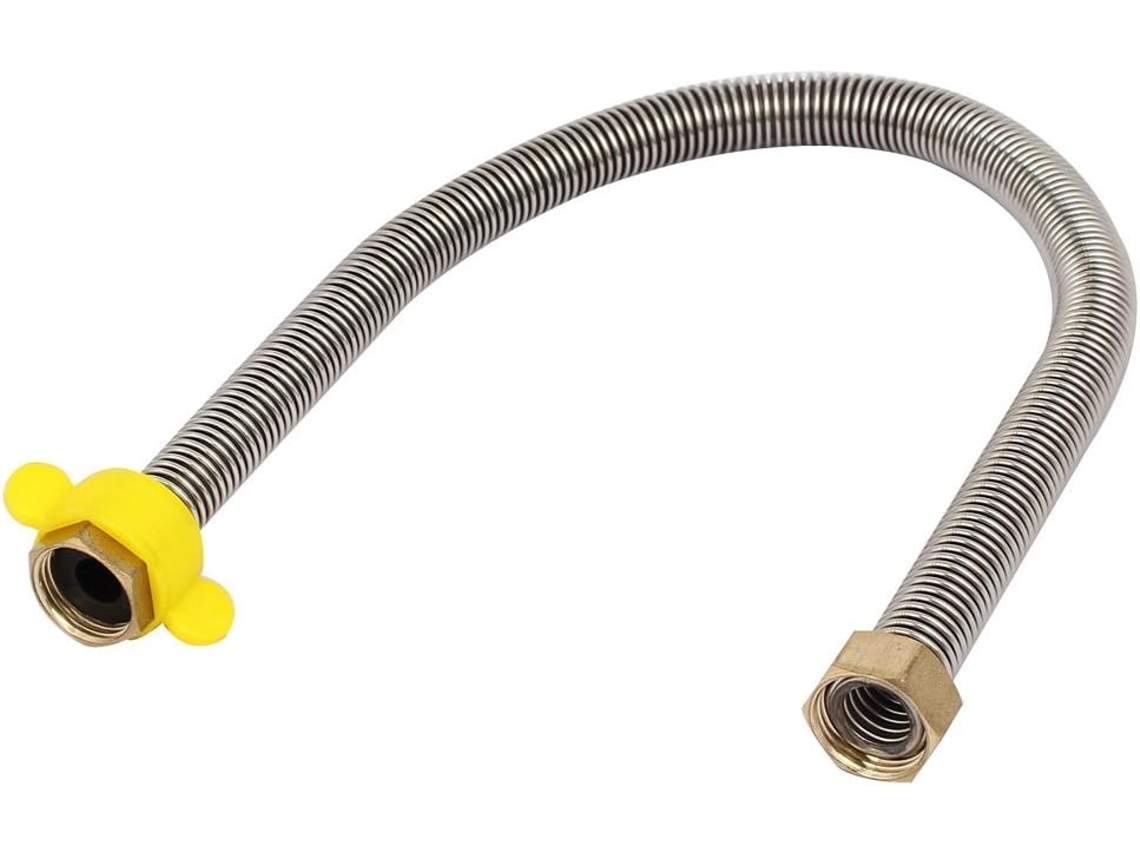 Conexión Telescópica Corrugada Para Inodoro Con Rosca Interna De 20 Mm Y 50 Cm De Longitud (fc945...