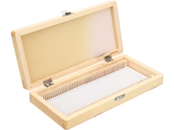 Caja De Almacenamiento Para Microscopio, Soporte Práctico Con Compartimentos Numerados.