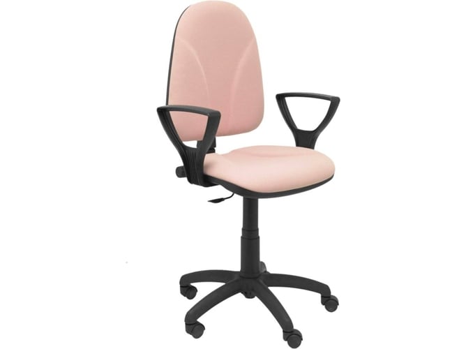 Silla de Escritorio Operativa PIQUERAS Y CRESPO Algarra Rosa (Brazos fijos - Tejido)