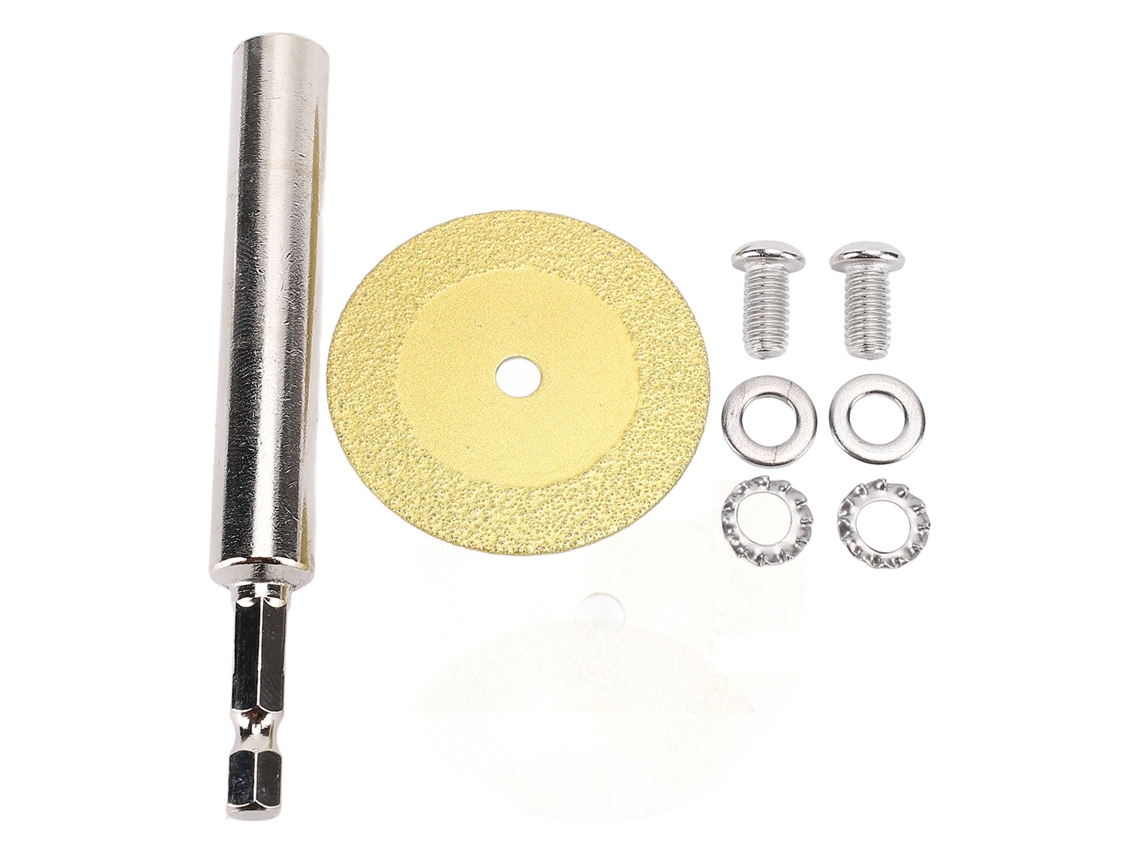 Disco De Corte De Diamante Con Portaherramientas Hexagonal De 1/4 De Pulgada Para Herramientas Rotativas, Acero Al Carbono.