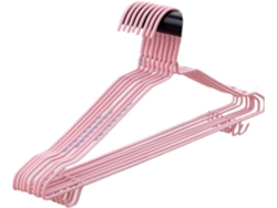 Juego 10 Perchas Acero Inoxidable Pvc Edredones Superficie Redondeada Diseño Multifuncional Almacenamiento
