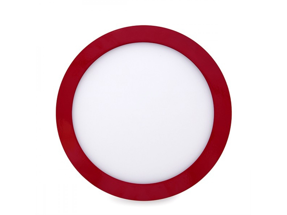 Plafón Led 18w 1800lm 4200ºk Circular Rojo 40.000h  [ho-jm18wr-r-w]