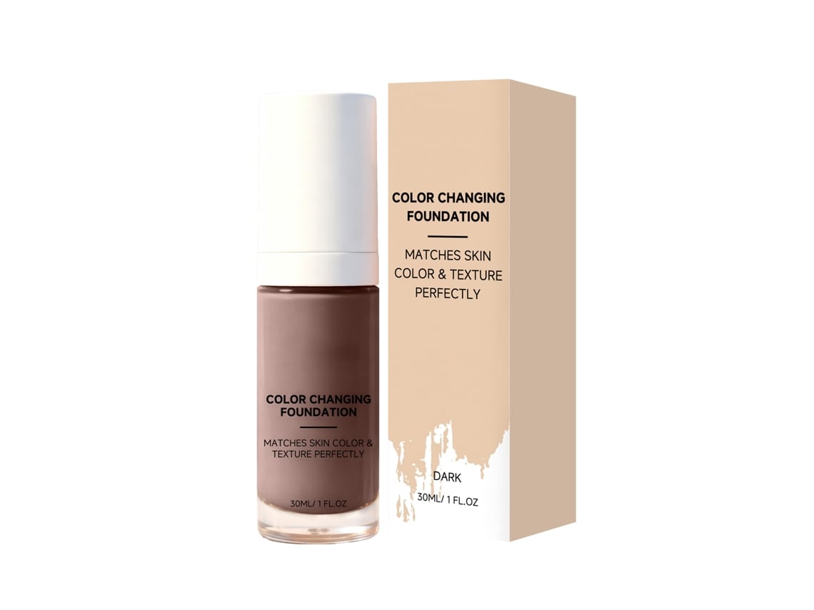 Base de maquillaje termosensible que cambia de color para pieles oscuras.