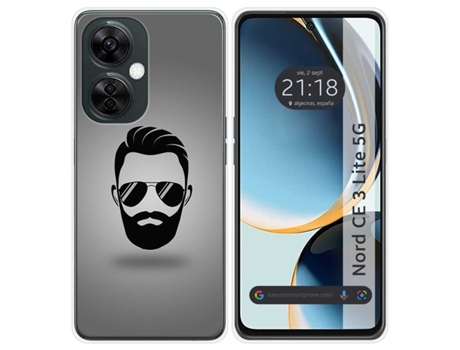 Funda Silicona para Oneplus Nord CE 3 Lite 5G diseño Barba Dibujos