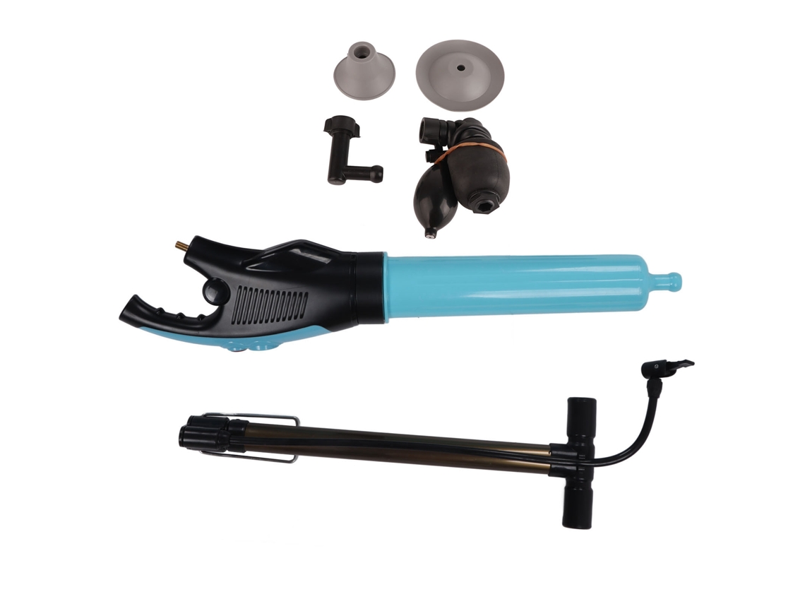 Kit neumático para desatascar desagües de inodoros