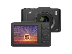 Cámara digital para niños FHD 1080P con tarjeta SD de 64 GB y zoom digital de 16x, portátil, para niños y niñas, color negro, Yizhood