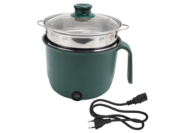 Olla Eléctrica De 1,5 L, 600 W, De Acero Inoxidable, Antiadherente, Con Tapa Transparente Y Enchufe Europeo De 220 V.