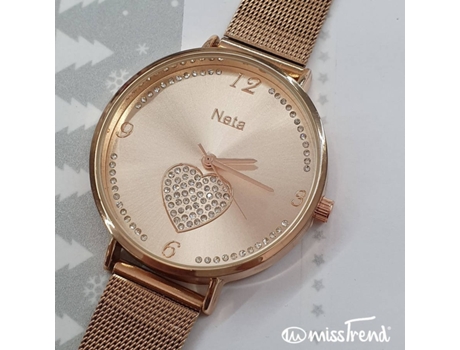 Reloj MISSTREND Exclusivo Neta Acero Mujer (Rosa - TU)