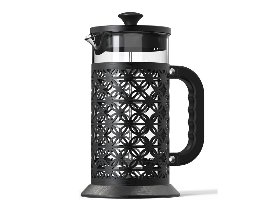 Cafetera De Émbolo Francesa De 1000 Ml, Vidrio De Borosilicato Resistente Al Calor, Acero Inoxidable 304, Manual, Para El Hogar Y El Té.
