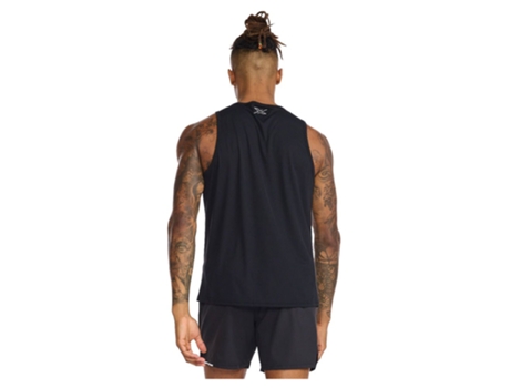 Camiseta sin Mangas de Hombre para Running 2XU Aero Negro (S)