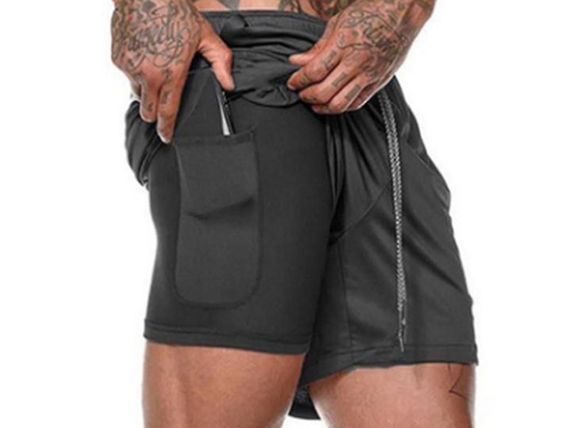 2026-pantalones Cortos Deportivos Para Hombres Con Bolsillos Para Gimnasio Fitness Correr Y Entrenamiento