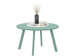 Mesa Auxiliar Ø70x42 Metal Jardín Verde