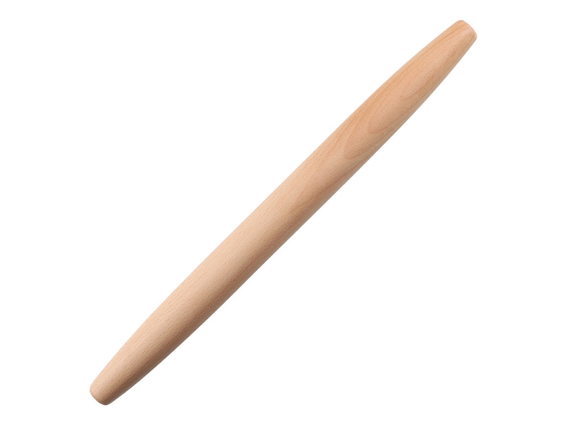 KOFIHETY Rodillo francés para hornear, rodillo profesional de madera maciza con separadores de masa ajustables, rodillo de masa de madera resistente para masa 