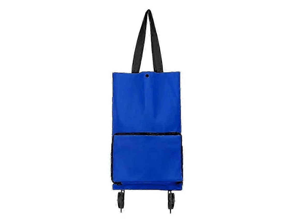 Carrito de compra plegable portátil con ruedas, multifuncional, reutilizable, de tela no tejida, para supermercado, GOKOCO