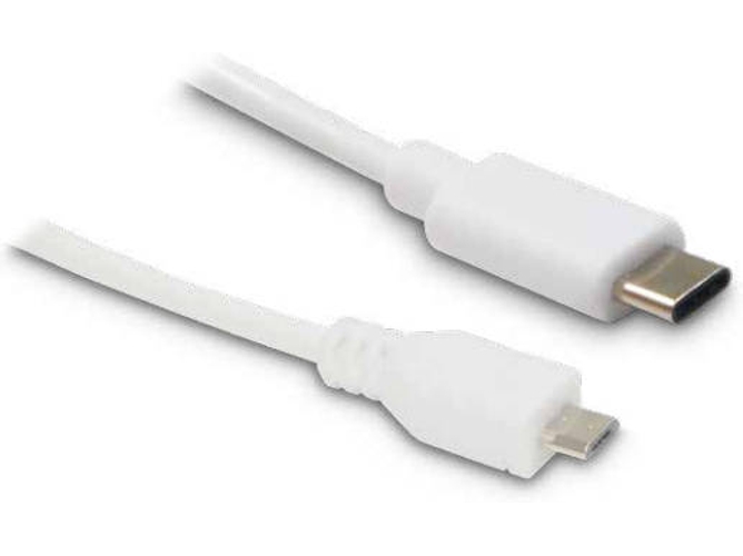 Cable USB METRONIC (USB - 1 m - Blanco)