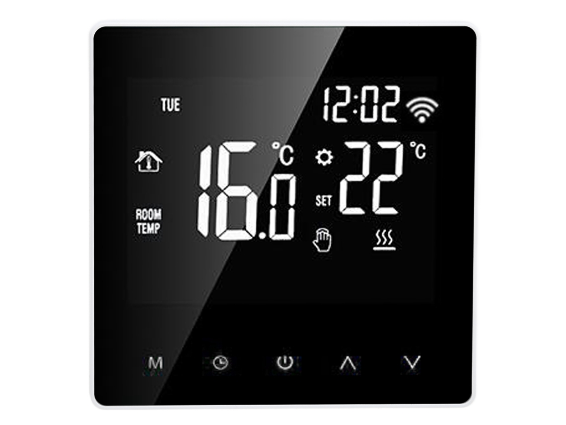 Termostato Inteligente Me81h Con Wi-fi Y Pantalla Lcd Para Calefacción Por Suelo Radiante Eléctrica/de Agua, 230 V