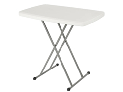 Mesa plegable, Dimensiones desplegada 76x50 cm, Altura ajustable 51/63/74 cm, Dimensiones plegada 86x50x10 cm, Peso 3,9 kg, Capacidad para 2 personas