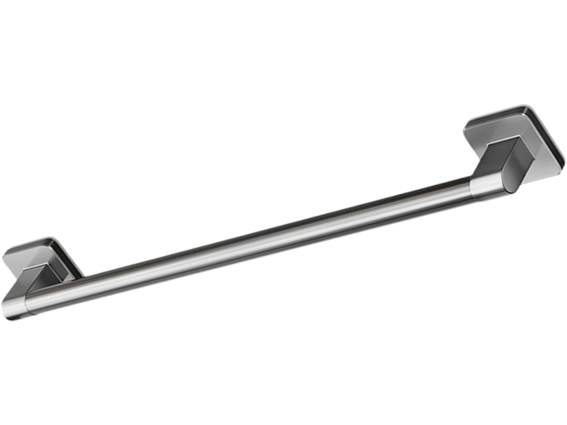 Toallero Adhesivo De Pared 40 Cm, Metal Gris, Sin Taladro, Barra Para Toallas Autoadhesiva, Organizador Baño,