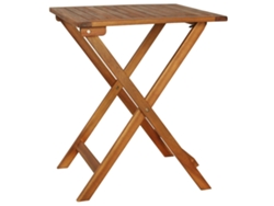 Maison Exclusive - Mesa Y Sillas Bistró Plegables 3 Pzas Y Cojines Madera Maciza