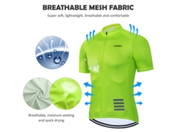 Conjunto De Maillot De Ciclismo Para Hombre Con Maillot De Manga Corta Y Pantalón Corto Acolchado Transpirable.